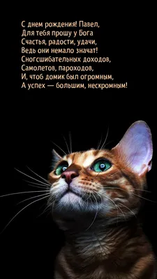 С днем рождения! Павел, для тебя прошу у Бога счастья, радости