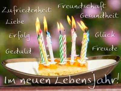 Немецкие открытки с днем рождения