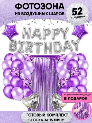 Шарти Воздушные шары фотозона Happy Birthday с днем рождения