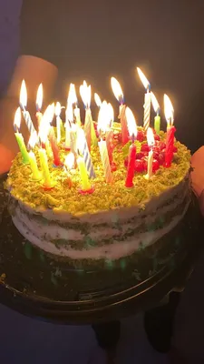 С днём рождения, торт, свечи, …» — создано в Шедевруме
