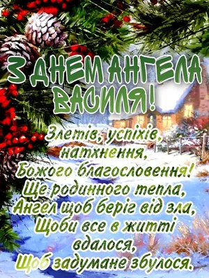 Поздравления с Днем ангела Василия 2022 - стихи, картинки, открытки и  видеопоздравления - Телеграф