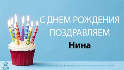 Открытки и прикольные картинки с днем рождения для Нины, Нинки, Ниночки и  Нинули