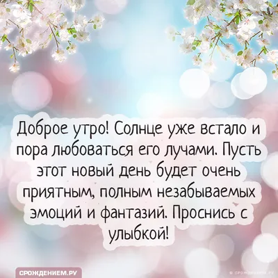 Картинка: "Доброе утро! Солнце уже встало и пора любоваться его лучами..."  • Аудио от Путина, голосовые, музыкальные