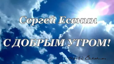 Сергей Есенин - С добрым утром! | Золотой Телец | Дзен