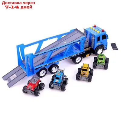 Набор машинок Same Toy Diecast Грузовик с джипами (80956-6Ut) купить |  ELMIR - цена, отзывы, характеристики