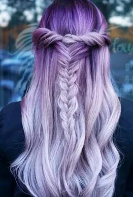 nice Модный фиолетовый цвет волос (50 фото) — Какие бывают оттенки? | Light  purple hair, Purple ombre hair, Pastel purple hair