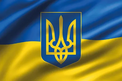 Флаг Украины из флажной сетки сшивной - 