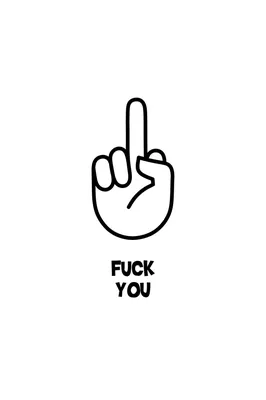 Download wallpaper hand, FAK, fuck, you, fuck you, section minimalism in  resolution 1024x1024