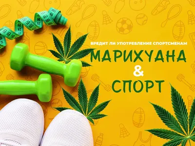 Марихуана и спорт. Вредит ли употребление спортсменам? - магазин для  курильщиков DUDA