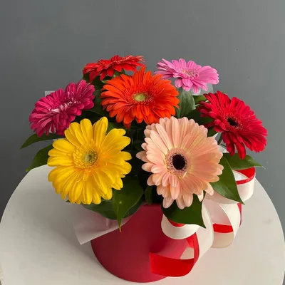 Цветы Сборный букет с герберами #A5479 доставка Владивосток