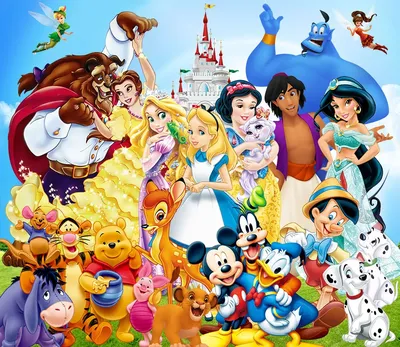 Постеры с героями мультфильмов Disney, Микки Маус, Минни, картины на холсте  и принты, настенные картины для украшения детской комнаты | AliExpress