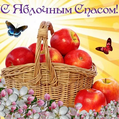 🦋🥀☀️🌿🍎🌿☀️🥀🦋 С Яблочным Спасом 19 августа! | Religious holiday,  Fruit, Apple