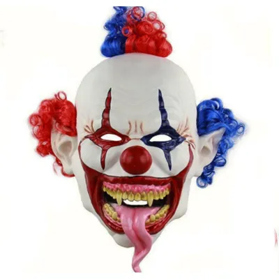 Страшная маска клоуна с высунутым языком купить в  за  2000 руб.