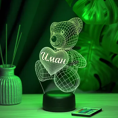 Файл STL Светодиодное имя IMAN 👽・Дизайн 3D принтера для загрузки・Cults