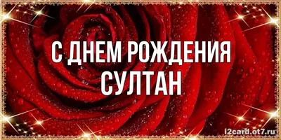 Открытка с именем Султан С днем рождения застолье. Открытки на каждый день  с именами и пожеланиями.