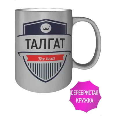 Кружка Талгат The Best - цвет серебристый | AliExpress