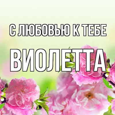 Открытка с именем Виолетта Прекрасного дня. Открытки на каждый день с  именами и пожеланиями.