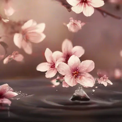 Изображение цветущей сакуры в …» — создано в Шедевруме