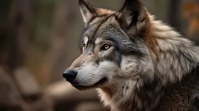 Футболка Mountain с изображением волка - Wolf Face