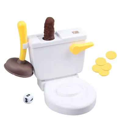 Настольная игра Flushine Frenzy с присоской, туалетом и какашками, игрушки  для детей - купить с доставкой по выгодным ценам в интернет-магазине OZON  (1040219556)