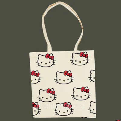 Купить Эко сумка шопер с Хелло Китти hello kitty хеллоу китти, цена 300 грн  —  (ID#1145332191)