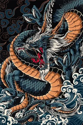 Древние китайские рисунки драконов - 73 фото