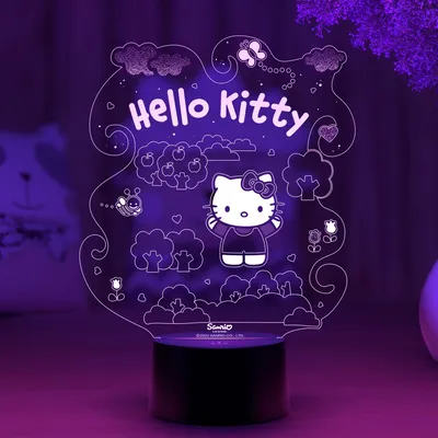 Картинка для торта "Хэлло Китти (Hello Kitty)" - PT104058 печать на  сахарной пищевой бумаге