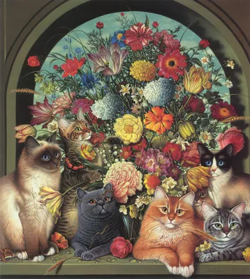 Котики против цветов. | Записки заводчика кошек. | Дзен