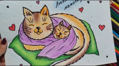 Коты раскраска, картинки с кошками, рисунки кошек