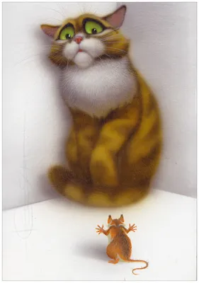 Схема вышивки «Серия "Рисованные коты" У камина» (№169974) - Вышивка крестом
