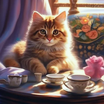 Утро доброе. / loveyouStepan (кот Степан) :: кофеёк :: котэ (прикольные  картинки с кошками) / смешные картинки и другие приколы: комиксы, гиф  анимация, видео, лучший интеллектуальный юмор.