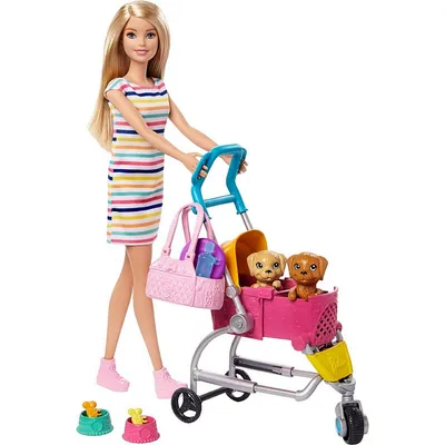 Mattel Barbie Кукла Барби со щенком в коляске купить в Сочи