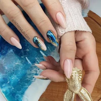 Маникюр на короткие ногти в студии маникюра Tiffany Nails