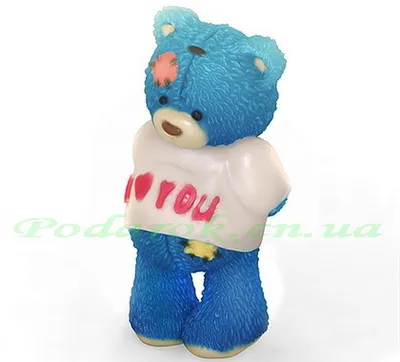 Медвежонок Тедди I love you - 3d пластиковая форма.