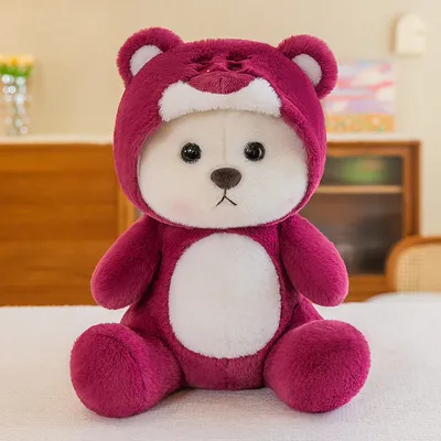 Медвежонок Тедди стоит с шариком сердечком – 3d форма (пластиковая).