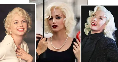 Эталон красоты: 10 культовых актрис, которые сыграли Мэрилин Монро в кино —  кто похож больше? | MARIECLAIRE