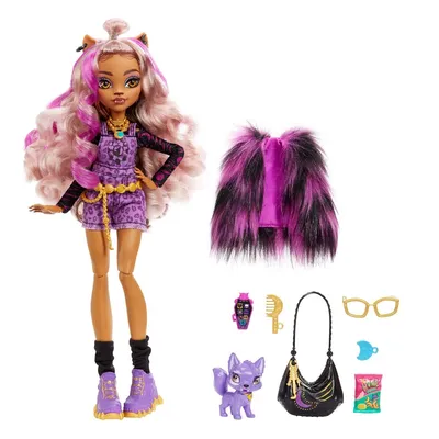 Кукла Mattel - Monster High - Clawdeen Wolf Doll с питомцем и аксессуарами  (G3 HHK52) • MAKEUPLIST