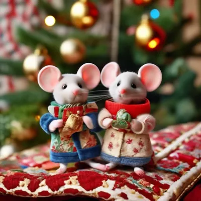 Мышка новый год год мыши символ | Vitrine noel, Noel, Boule de noel