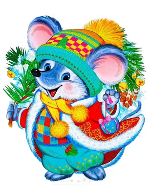 Иллюстрация Новогодние мышки | 