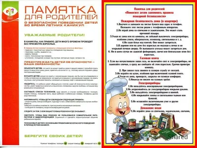 Перед началом летних каникул напомним о правилах безопасности детей |  Администрация Московского района г. Чебоксары