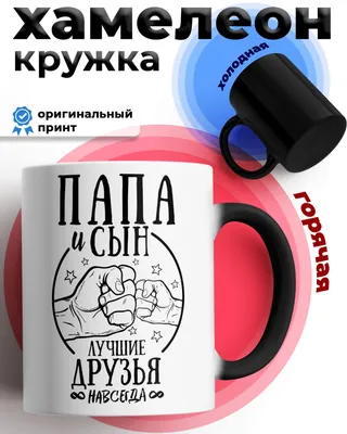 Кружка "Папа и сын лучшие друзья", 330 мл, 1 шт - купить по доступным ценам  в интернет-магазине OZON (768589058)