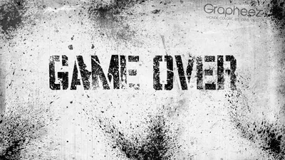 С надписью game over картинки