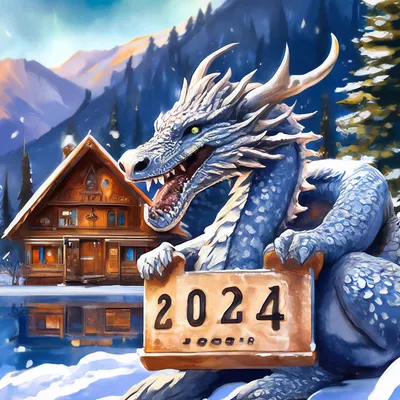 Открытка "Happy New Year" серия Новый Год 2021 - WolfPapers