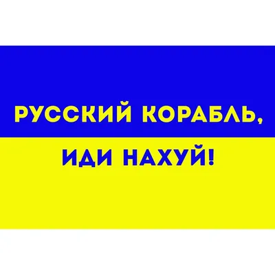 Флаг Украины — Русский корабль иди нахуй 1500х1000 мм купить в Киеве  Патриотические футболки и одежда, цена на межкомнатную дверь в каталоге  магазина HOMEDOORS