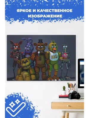 Мастерская ава Постеры Five Nights at Freddys Фнаф Аниматроники