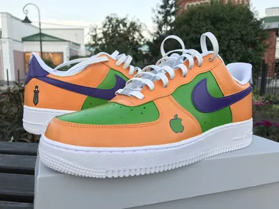 Роспись кроссовок Nike Air Force 1' 07 для «Wylsacom»