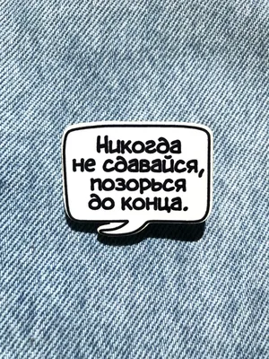 Никогда не сдавайся, позорься до конца Masalotti 94036993 купить за 250 ₽ в  интернет-магазине Wildberries