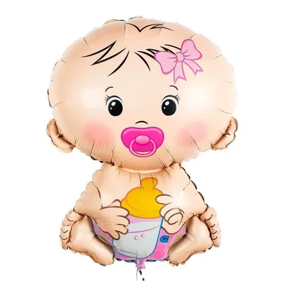 Малышка Пупсик Девочка фольгированный шар с гелием