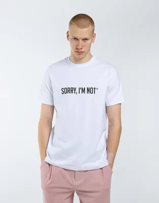 Sorry im not listening t shirt design Royalty Free Vector