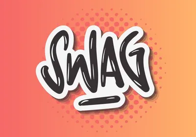 Бейсболка Swag надпись ❤ — купить со скидкой 18% на «Все Футболки.Ру» |  Принт — 154847